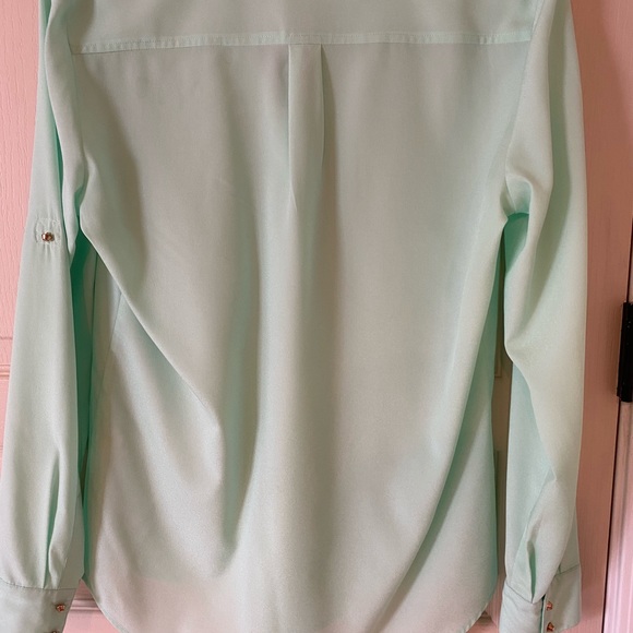 Long sleeve Tiffany’s green/teal blouse - Picture 3 of 5
